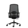 Oqonos Cherg 001 Silla de Oficina Ergonomica con Soporte Lumbar Ajustable en Altura y Profundidad, Respaldo de Malla Transpirabl
