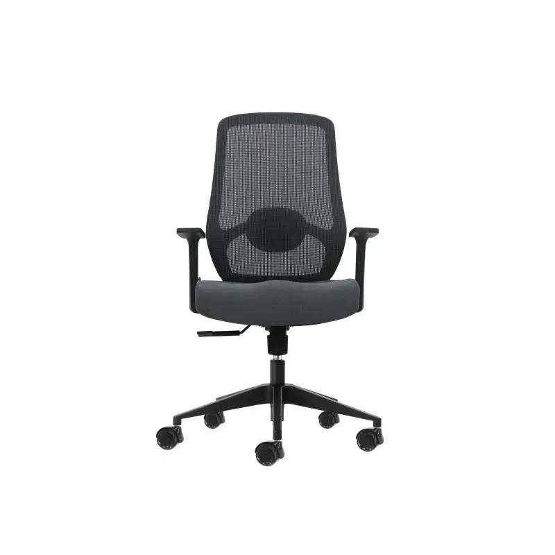 Oqonos Cherg 002 Silla de Oficina Ergonomica con Soporte Lumbar Ajustable en Altura y Profundidad, Respaldo de Malla Transpirabl