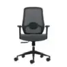 Oqonos Cherg 002 Silla de Oficina Ergonomica con Soporte Lumbar Ajustable en Altura y Profundidad, Respaldo de Malla Transpirabl