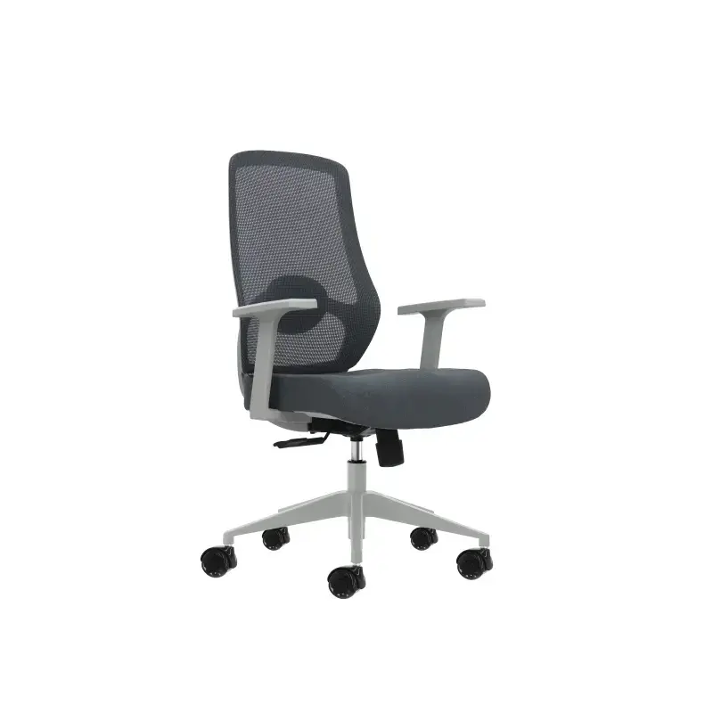 Oqonos Cherg 003 Silla de Oficina Ergonomica con Soporte Lumbar Ajustable en Altura y Profundidad, Respaldo de Malla Transpirabl