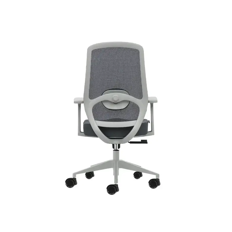 Oqonos Cherg 003 Silla de Oficina Ergonomica con Soporte Lumbar Ajustable en Altura y Profundidad, Respaldo de Malla Transpirabl