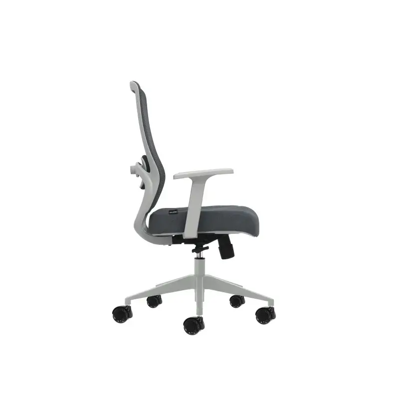 Oqonos Cherg 003 Silla de Oficina Ergonomica con Soporte Lumbar Ajustable en Altura y Profundidad, Respaldo de Malla Transpirabl