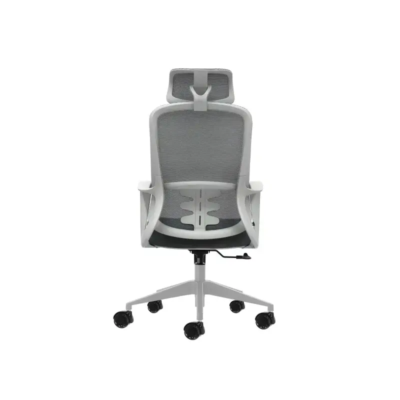 Oqonos Cherg 008 Silla de Oficina Ergonomica con Reposacabezas Cervical Ajustable, Respaldo de Malla Transpirable, Piston de Gas