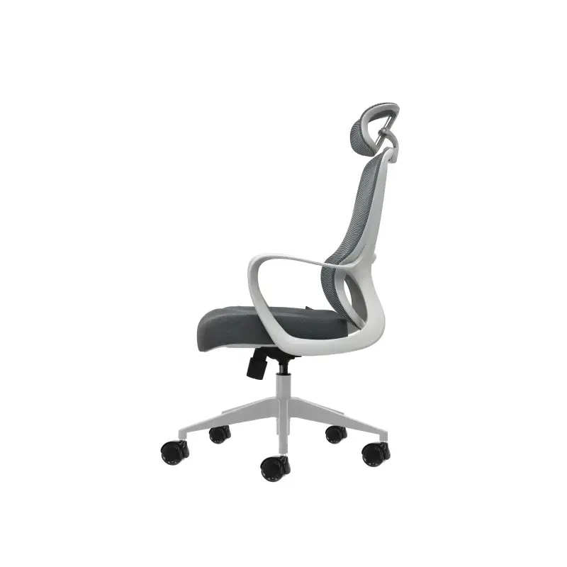 Oqonos Cherg 008 Silla de Oficina Ergonomica con Reposacabezas Cervical Ajustable, Respaldo de Malla Transpirable, Piston de Gas