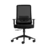 Oqonos Cherg 017 Silla de Oficina Ergonomica con Tejido Impermeable, Mecanismo Autobalanceado, Soporte Lumbar Ajustable, Reposab