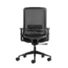 Oqonos Cherg 017 Silla de Oficina Ergonomica con Tejido Impermeable, Mecanismo Autobalanceado, Soporte Lumbar Ajustable, Reposab