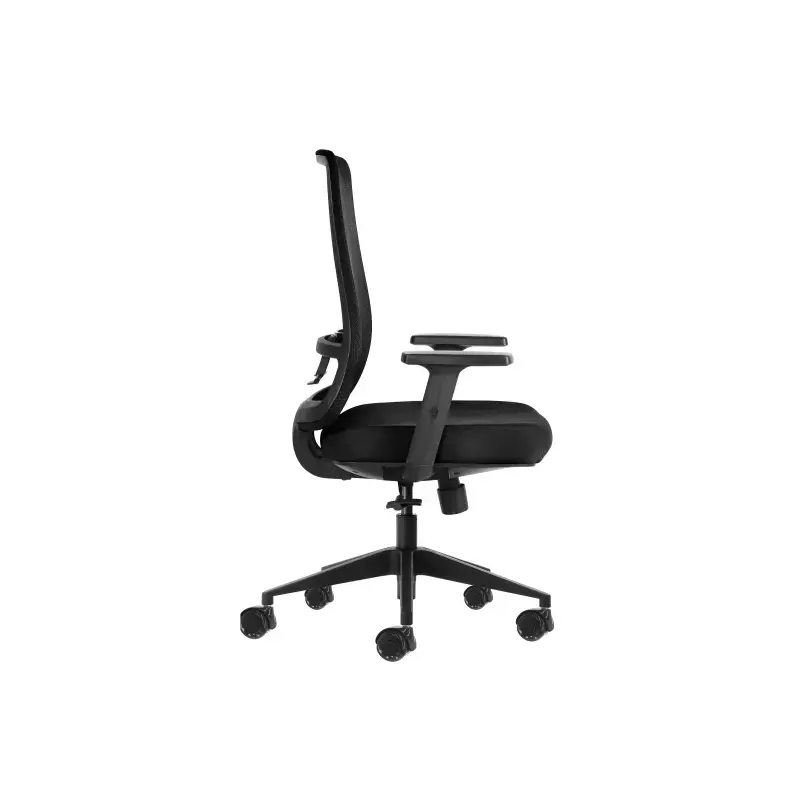Oqonos Cherg 017 Silla de Oficina Ergonomica con Tejido Impermeable, Mecanismo Autobalanceado, Soporte Lumbar Ajustable, Reposab