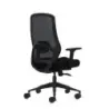 Oqonos Cherg 024 Silla de Oficina Ergonomica con Soporte Lumbar Ajustable en Altura y Profundidad, Reposabrazos 4D, Piston de Ga