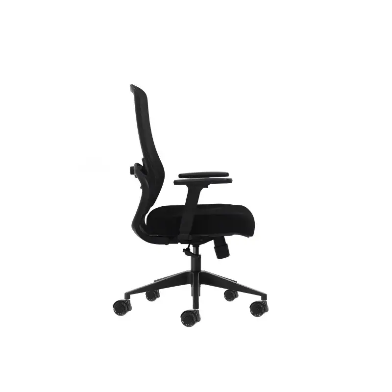 Oqonos Cherg 024 Silla de Oficina Ergonomica con Soporte Lumbar Ajustable en Altura y Profundidad, Reposabrazos 4D, Piston de Ga