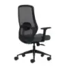 Oqonos Cherg 025 Silla de Oficina Ergonomica con Soporte Lumbar Ajustable en Altura y Profundidad, Reposabrazos 4D, Piston de Ga