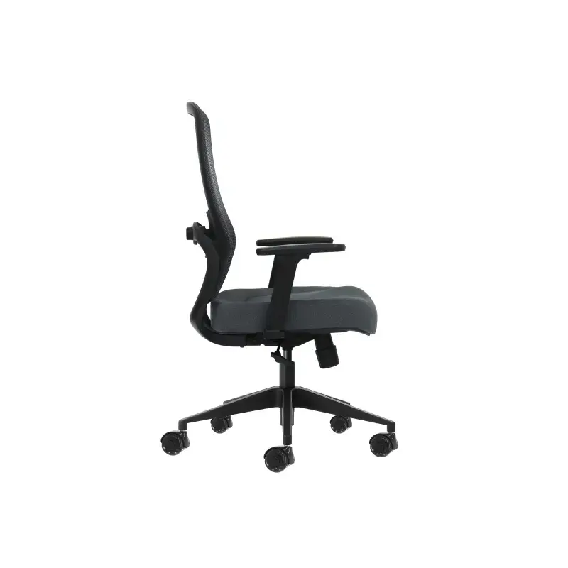 Oqonos Cherg 025 Silla de Oficina Ergonomica con Soporte Lumbar Ajustable en Altura y Profundidad, Reposabrazos 4D, Piston de Ga