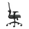 Oqonos Cherg 025 Silla de Oficina Ergonomica con Soporte Lumbar Ajustable en Altura y Profundidad, Reposabrazos 4D, Piston de Ga