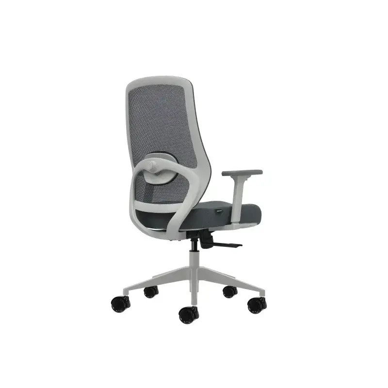 Oqonos Cherg 026 Silla de Oficina Ergonomica con Soporte Lumbar Ajustable en Altura y Profundidad, Reposabrazos 4D, Piston de Ga