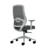 Oqonos Cherg 026 Silla de Oficina Ergonomica con Soporte Lumbar Ajustable en Altura y Profundidad, Reposabrazos 4D, Piston de Ga