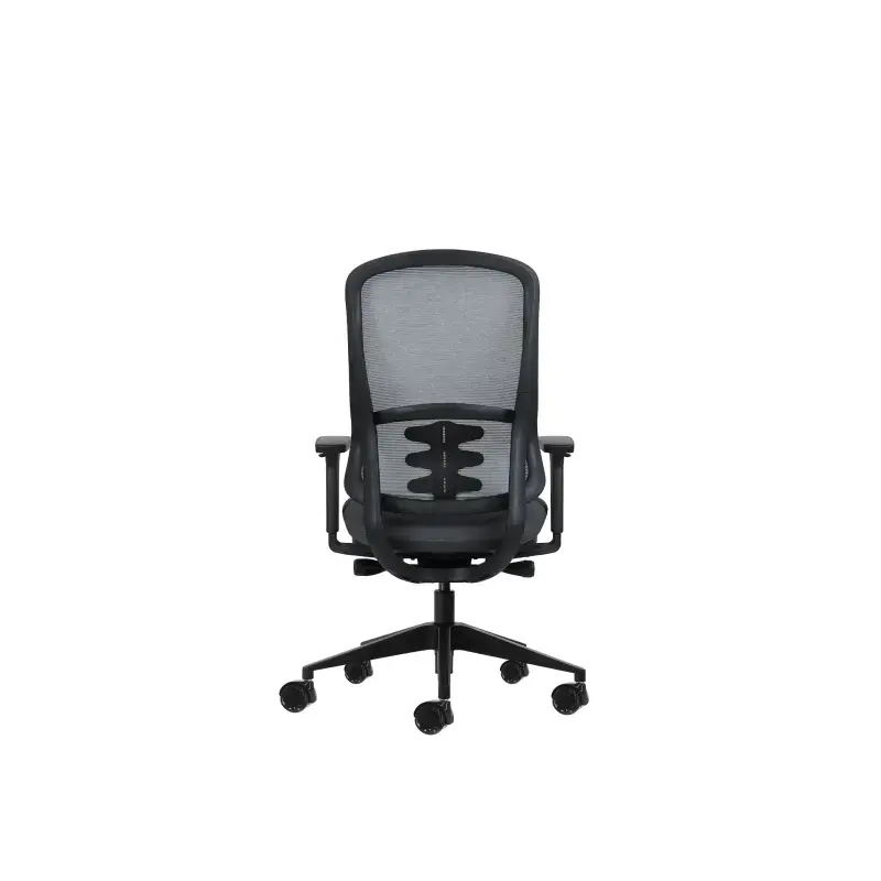 Oqonos Cherg 020 Silla de Oficina Ergonomica con Mecanismo Autobalanceado, Reposabrazos 4D, Asiento Deslizable y Ruedas de Silic
