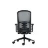 Oqonos Cherg 020 Silla de Oficina Ergonomica con Mecanismo Autobalanceado, Reposabrazos 4D, Asiento Deslizable y Ruedas de Silic