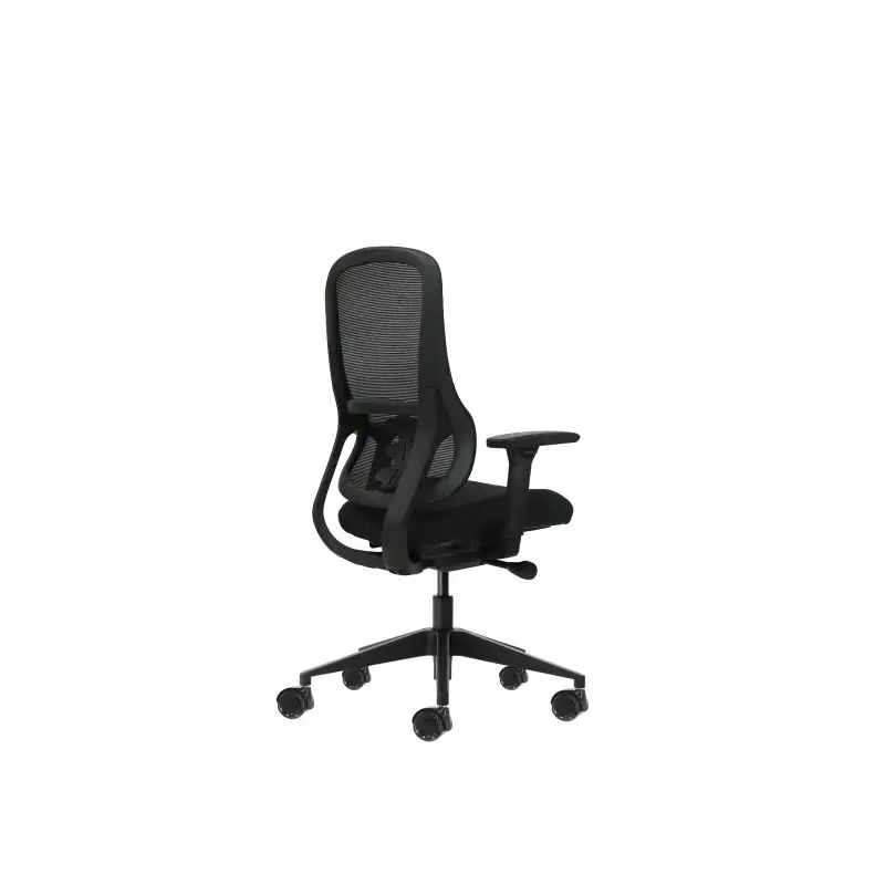 Oqonos Cherg 021 Silla de Oficina Ergonomica con Mecanismo Autobalanceado, Reposabrazos 4D, Asiento Deslizable y Ruedas de Silic