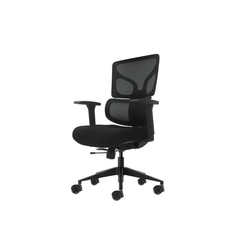 Oqonos Cherg 012 Silla de Oficina Ergonomica con Respaldo y Asiento de Malla Elastica, Reposabrazos 4D, Asiento Deslizable Ergon