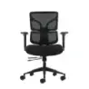 Oqonos Cherg 012 Silla de Oficina Ergonomica con Respaldo y Asiento de Malla Elastica, Reposabrazos 4D, Asiento Deslizable Ergon