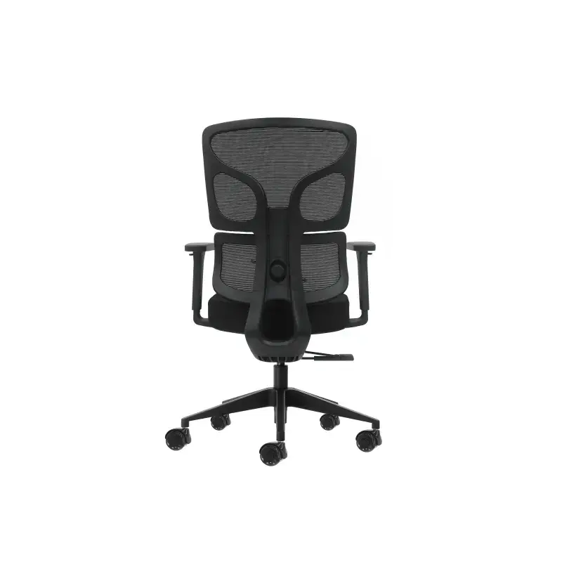 Oqonos Cherg 012 Silla de Oficina Ergonomica con Respaldo y Asiento de Malla Elastica, Reposabrazos 4D, Asiento Deslizable Ergon