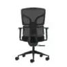 Oqonos Cherg 012 Silla de Oficina Ergonomica con Respaldo y Asiento de Malla Elastica, Reposabrazos 4D, Asiento Deslizable Ergon