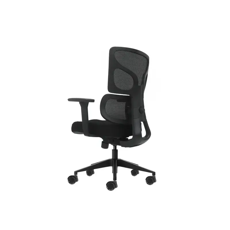 Oqonos Cherg 012 Silla de Oficina Ergonomica con Respaldo y Asiento de Malla Elastica, Reposabrazos 4D, Asiento Deslizable Ergon