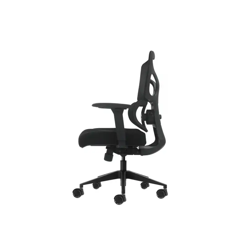 Oqonos Cherg 012 Silla de Oficina Ergonomica con Respaldo y Asiento de Malla Elastica, Reposabrazos 4D, Asiento Deslizable Ergon
