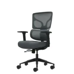 Oqonos Cherg 013 Silla de Oficina Ergonomica con Respaldo y Asiento de Malla Elastica, Reposabrazos 4D, Asiento Deslizable Ergon