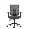 Oqonos Cherg 013 Silla de Oficina Ergonomica con Respaldo y Asiento de Malla Elastica, Reposabrazos 4D, Asiento Deslizable Ergon