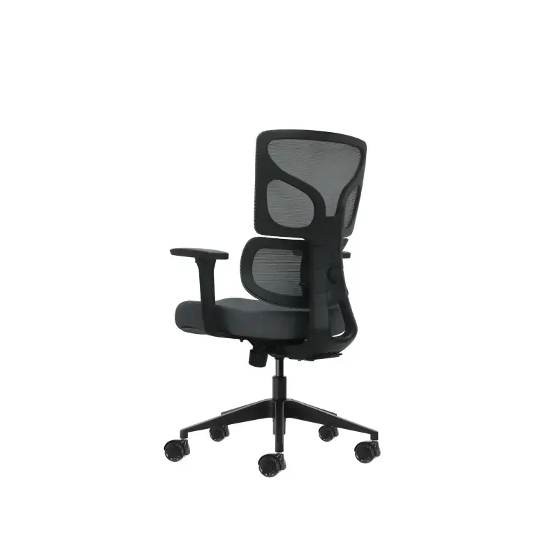 Oqonos Cherg 013 Silla de Oficina Ergonomica con Respaldo y Asiento de Malla Elastica, Reposabrazos 4D, Asiento Deslizable Ergon