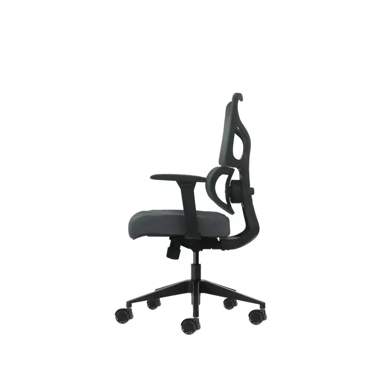 Oqonos Cherg 013 Silla de Oficina Ergonomica con Respaldo y Asiento de Malla Elastica, Reposabrazos 4D, Asiento Deslizable Ergon