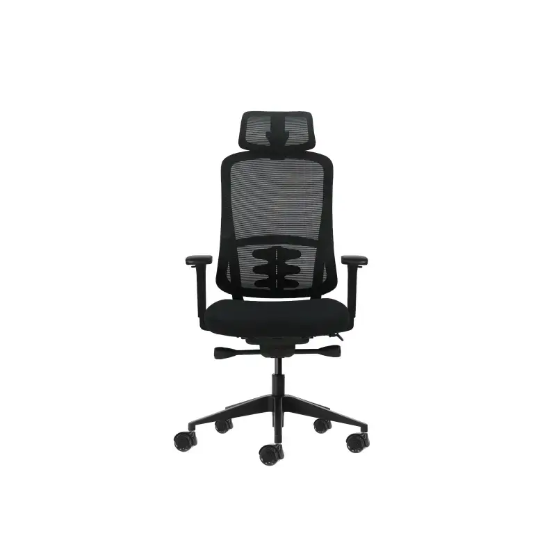 Oqonos Cherg 018 Silla de Oficina Ergonomica con Reposacabezas Cervical Ajustable, Mecanismo Autobalanceado, Reposabrazos 4D, As