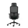 Oqonos Cherg 018 Silla de Oficina Ergonomica con Reposacabezas Cervical Ajustable, Mecanismo Autobalanceado, Reposabrazos 4D, As