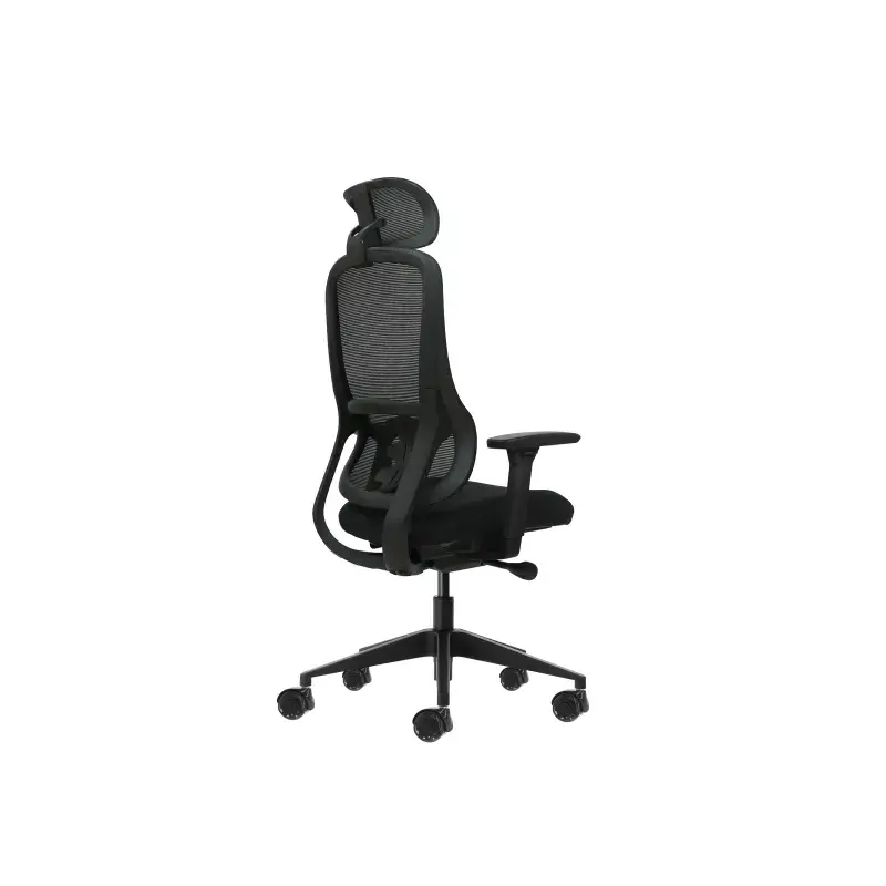 Oqonos Cherg 018 Silla de Oficina Ergonomica con Reposacabezas Cervical Ajustable, Mecanismo Autobalanceado, Reposabrazos 4D, As
