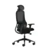 Oqonos Cherg 018 Silla de Oficina Ergonomica con Reposacabezas Cervical Ajustable, Mecanismo Autobalanceado, Reposabrazos 4D, As