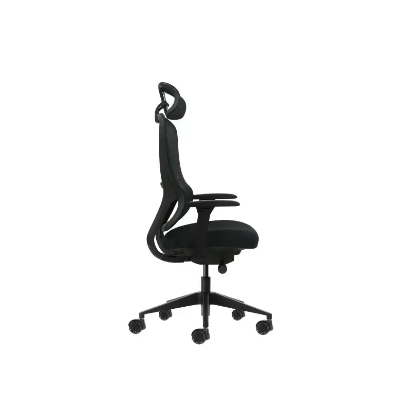 Oqonos Cherg 018 Silla de Oficina Ergonomica con Reposacabezas Cervical Ajustable, Mecanismo Autobalanceado, Reposabrazos 4D, As