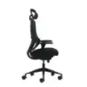 Oqonos Cherg 018 Silla de Oficina Ergonomica con Reposacabezas Cervical Ajustable, Mecanismo Autobalanceado, Reposabrazos 4D, As