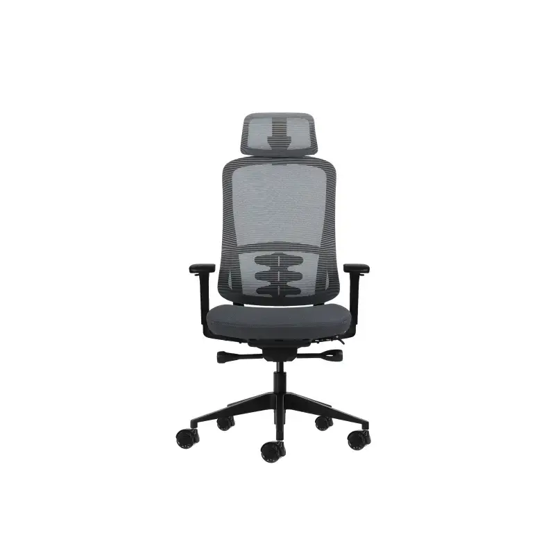 Oqonos Cherg 019 Silla de Oficina Ergonomica con Reposacabezas Cervical Ajustable, Mecanismo Autobalanceado, Reposabrazos 4D, As