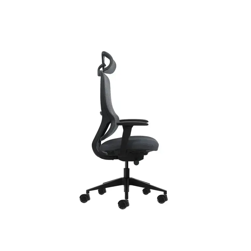 Oqonos Cherg 019 Silla de Oficina Ergonomica con Reposacabezas Cervical Ajustable, Mecanismo Autobalanceado, Reposabrazos 4D, As