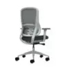 Oqonos Cherg 023 Silla de Oficina Ergonomica con Mecanismo Autobalanceado, Reposabrazos 4D, Asiento Deslizable y Ruedas de Silic