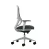 Oqonos Cherg 023 Silla de Oficina Ergonomica con Mecanismo Autobalanceado, Reposabrazos 4D, Asiento Deslizable y Ruedas de Silic