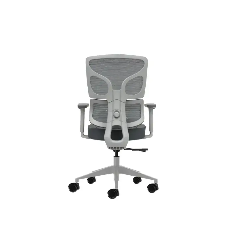 Oqonos Cherg 015 Silla de Oficina Ergonomica con Respaldo y Asiento de Malla Elastica, Reposabrazos 4D, Asiento Deslizable Ergon