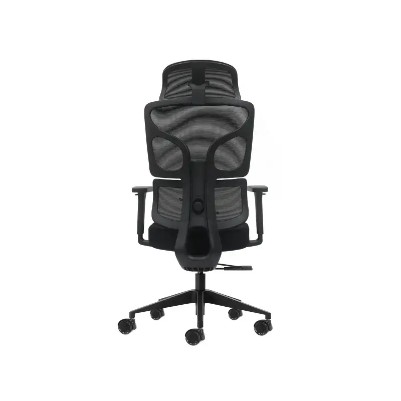 Oqonos Cherg 010 Silla de Oficina Ergonomica con Reposacabezas Cervical Ajustable, Respaldo y Asiento de Malla Elastica, Reposab