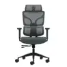 Oqonos Cherg 011 Silla de Oficina Ergonomica con Reposacabezas Cervical Ajustable, Respaldo y Asiento de Malla Elastica, Reposab