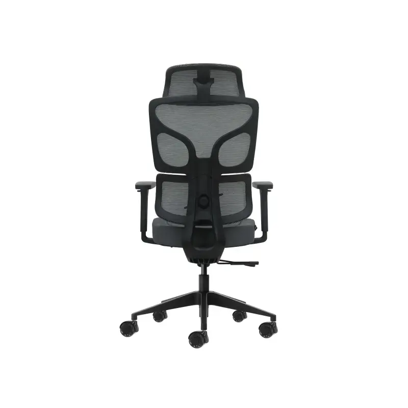 Oqonos Cherg 011 Silla de Oficina Ergonomica con Reposacabezas Cervical Ajustable, Respaldo y Asiento de Malla Elastica, Reposab