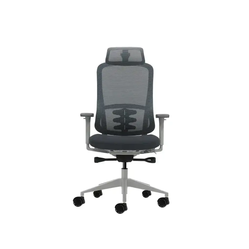 Oqonos Cherg 022 Silla de Oficina Ergonomica con Reposacabezas Cervical Ajustable, Mecanismo Autobalanceado, Reposabrazos 4D, As
