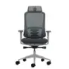 Oqonos Cherg 022 Silla de Oficina Ergonomica con Reposacabezas Cervical Ajustable, Mecanismo Autobalanceado, Reposabrazos 4D, As