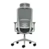 Oqonos Cherg 022 Silla de Oficina Ergonomica con Reposacabezas Cervical Ajustable, Mecanismo Autobalanceado, Reposabrazos 4D, As