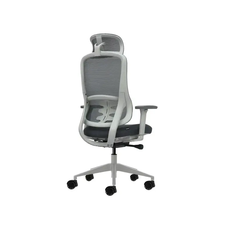 Oqonos Cherg 022 Silla de Oficina Ergonomica con Reposacabezas Cervical Ajustable, Mecanismo Autobalanceado, Reposabrazos 4D, As