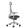 Oqonos Cherg 022 Silla de Oficina Ergonomica con Reposacabezas Cervical Ajustable, Mecanismo Autobalanceado, Reposabrazos 4D, As